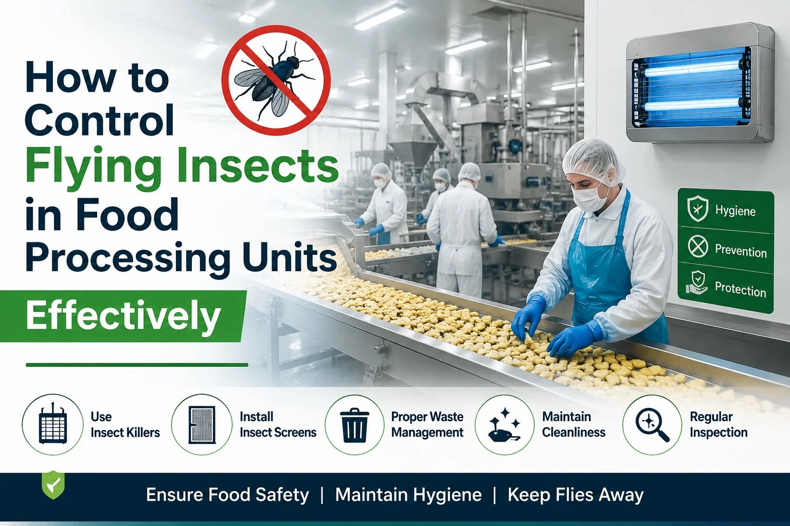 How To Control Flying Insects In Food Processing Units Effectively